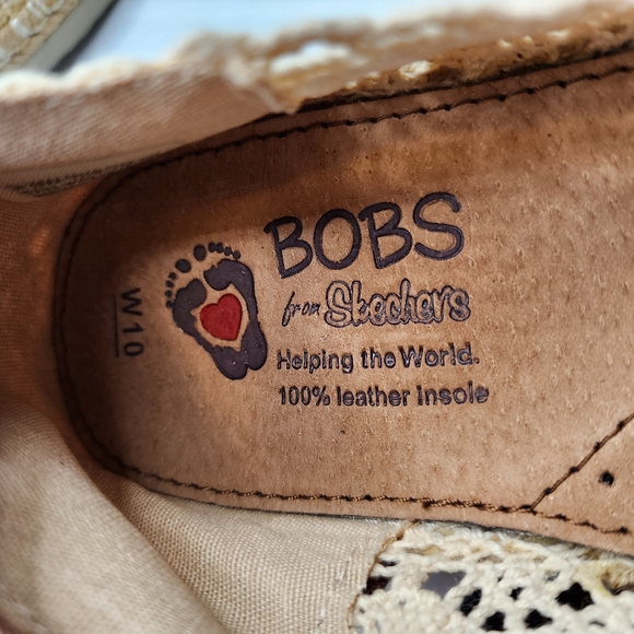 NWT Bobs lace crochet loafer Casual shoes 10 Natural Douly Flats cream Cottage - Picture 7 of 14